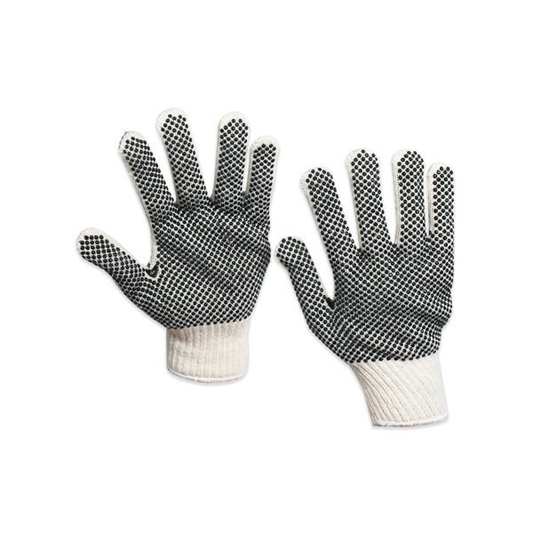 Bsc Preferred PVC Black Dot Knit Gloves - Medium, 12PK BUY00441282 - main